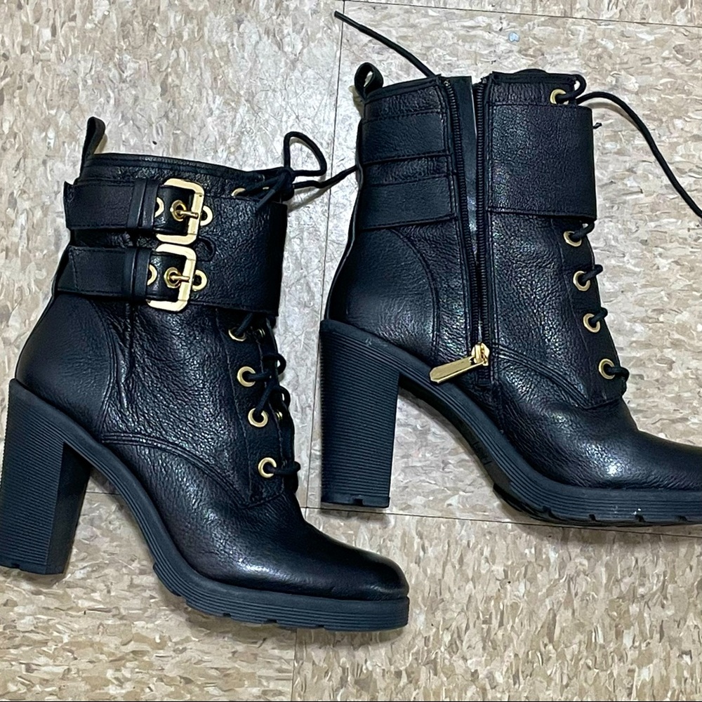 Guess combat booties heels ankle boots